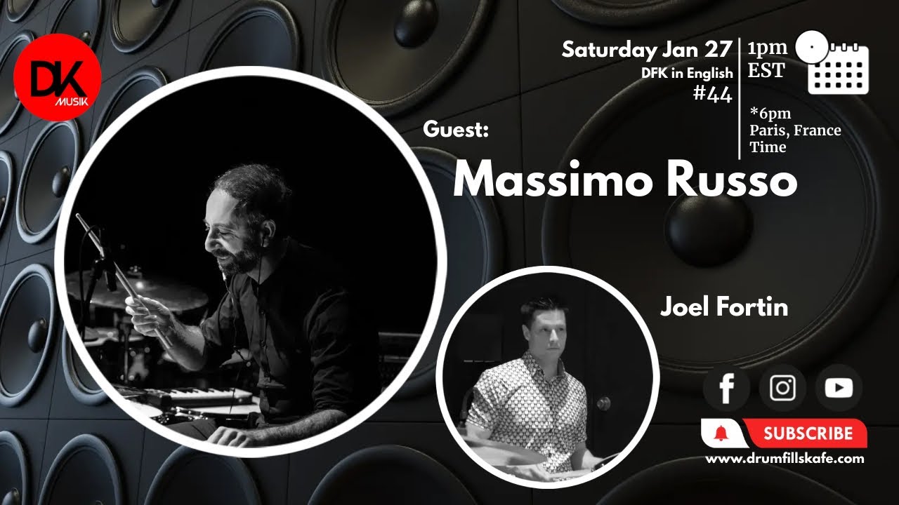 DFK in English Season 9 Episode #44&ndash; Massimo Russo #drummer #drumfillskafe