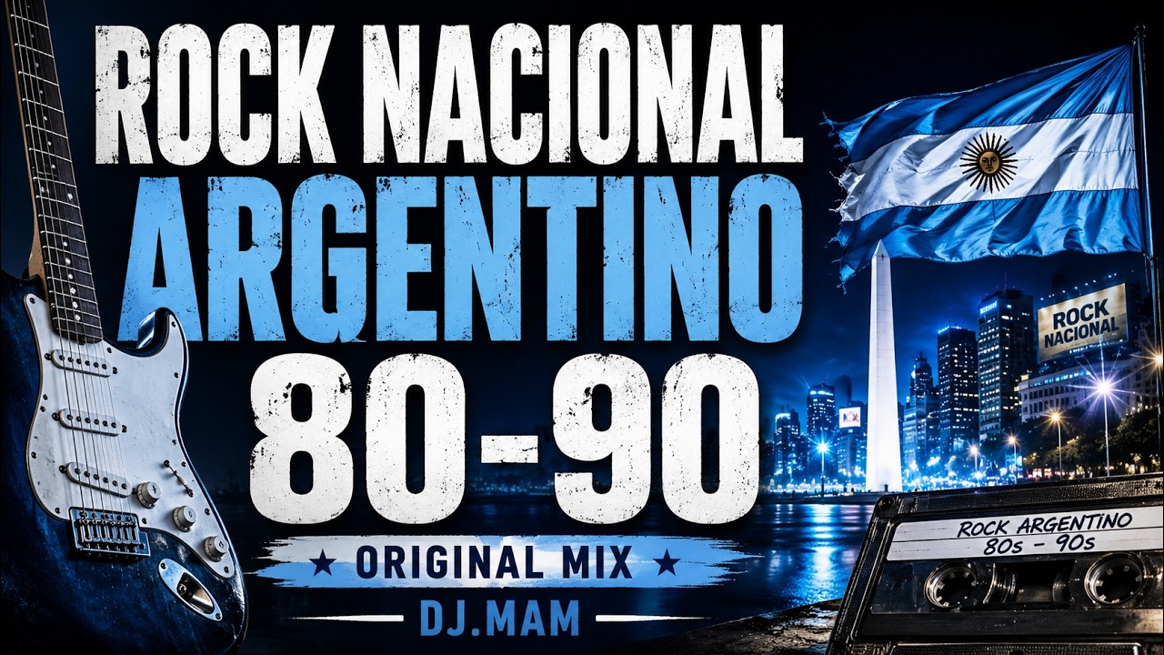 ROCK NACIONAL ARGENTO 80-90 🎸 | COMPILADO – DJ.MAM