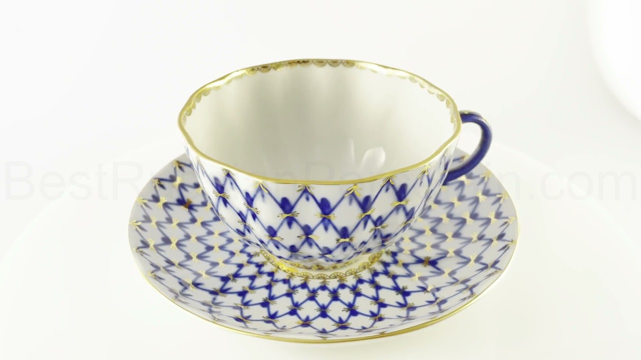 Porcelain cup with saucer - 
