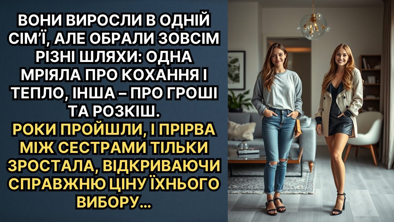 Сестри обрали різні шляхи: одна шукала любов, інша — багатство. Час показав ціну їхнього вибору…