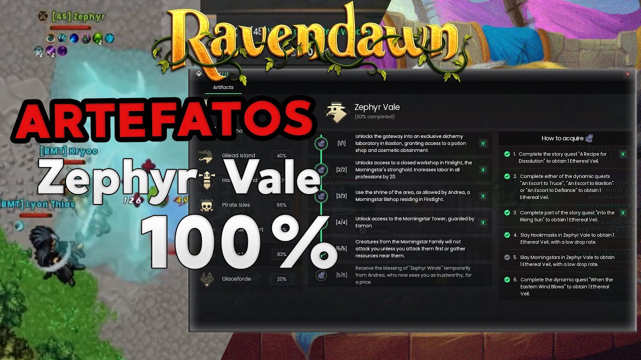 COMO PEGAR 100% em Zephyr Vale QUEST Into the rising sun e When the eastern wind blows - RAVENDAWN