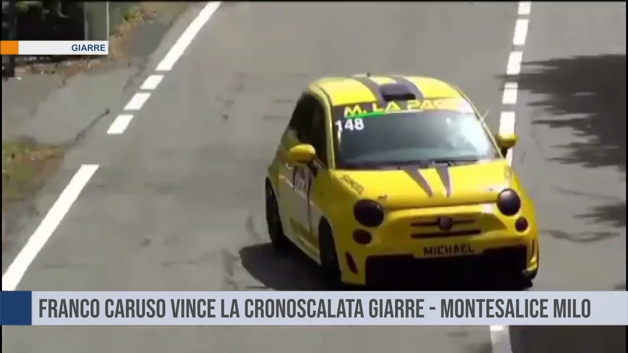 Franco Caruso vince la Cronoscalata Giarre Montesalice Milo