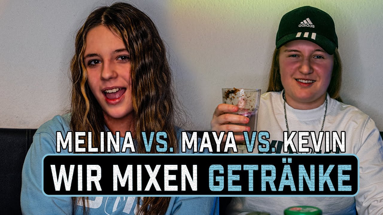 Wer wird gewinnen? Getränke-Challenge mit Melina, Maya und Kevin // VDSIS