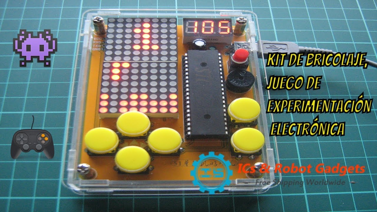 🕹️ Kit bricolaje, juego de experimentación electrónica - Kit Game, Creative Electronics Experiment
