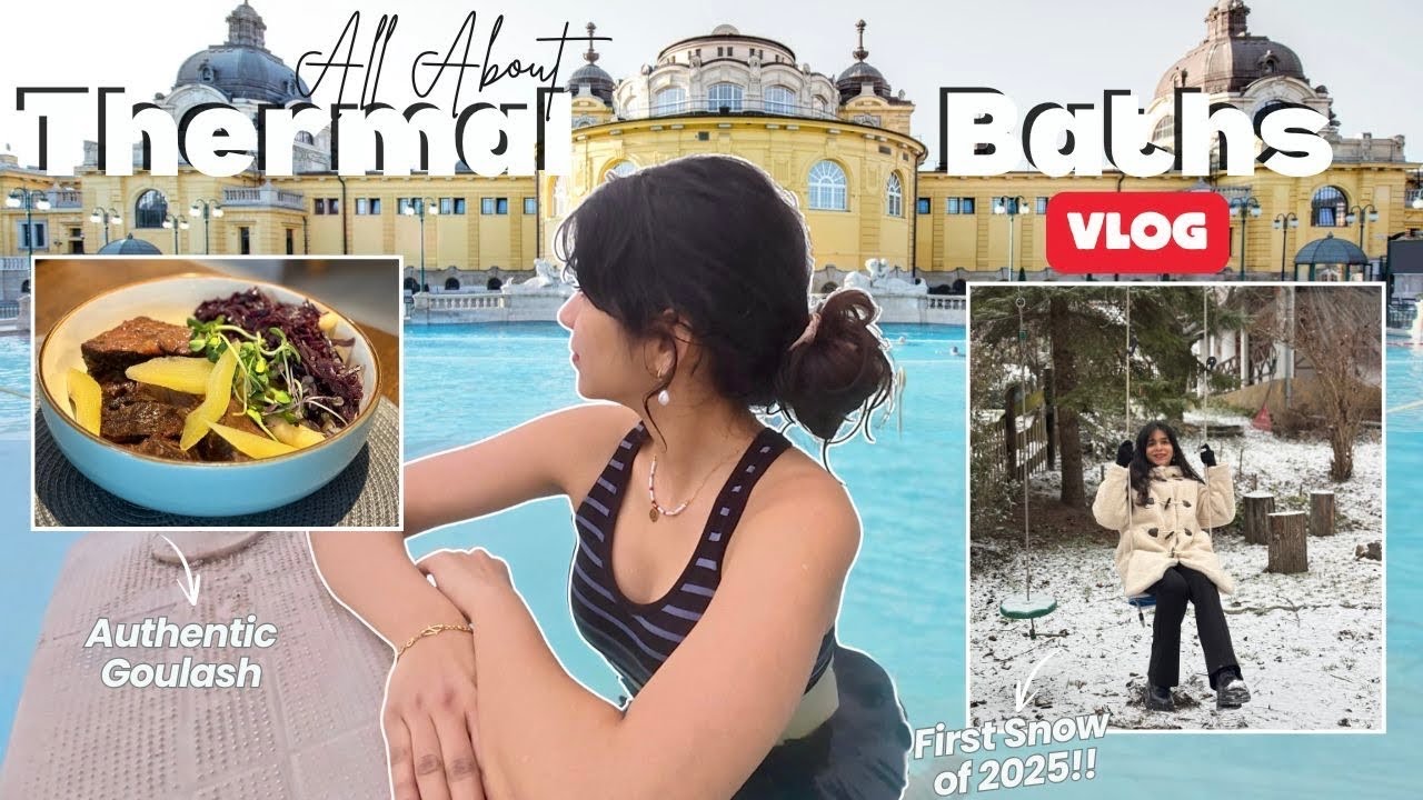 Ultimate THERMAL BATH & Spa Day in Hungary | “First Snow in 2025❄️ | Hungary Countryside vlog