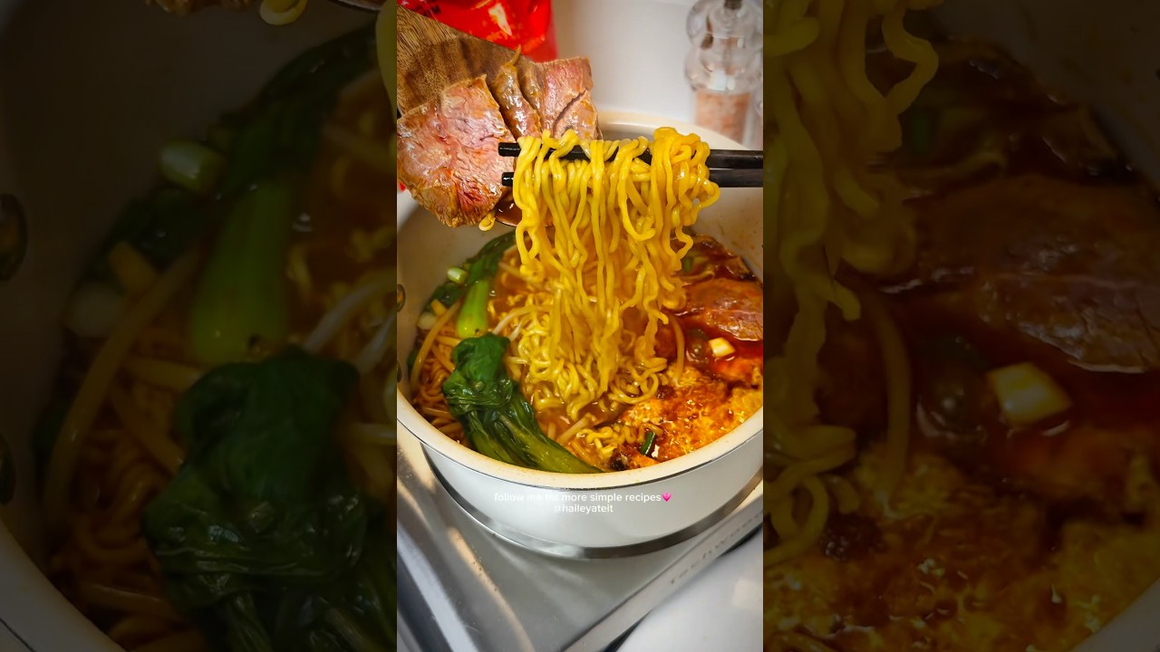 The Best Hangover Ramen Hack EVER #asmrfood #mukbang #easyrecipe
