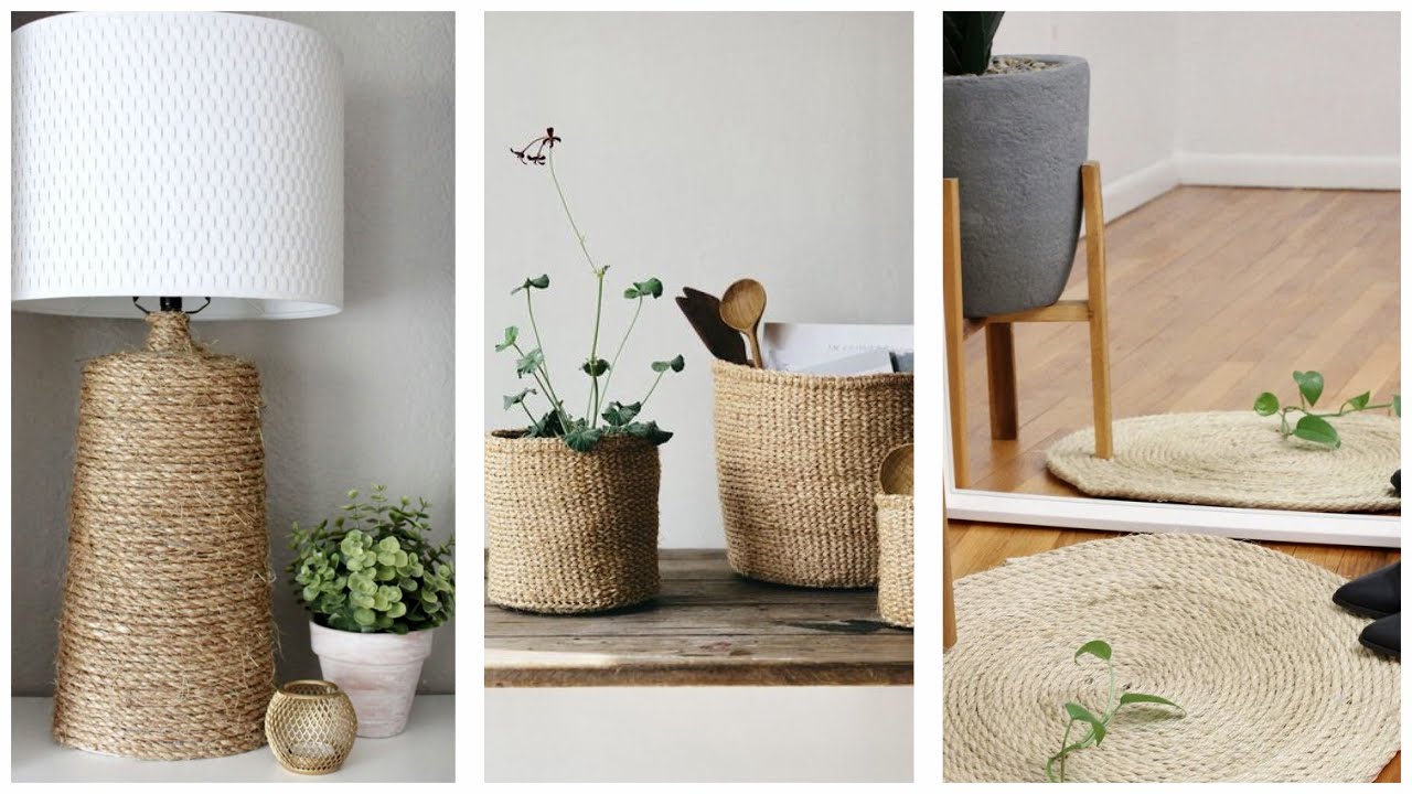17 IDEIAS de DECORAÇÃO com CORDA DE SISAL - Eduardo Wizard
