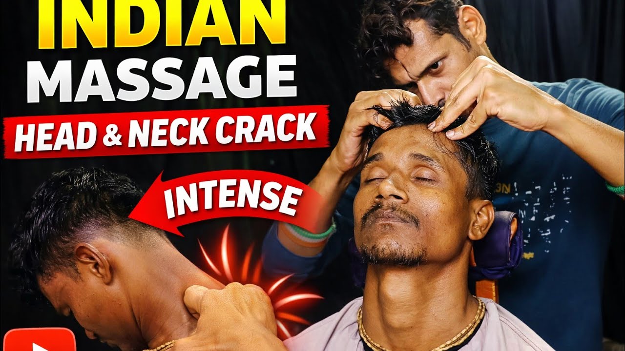 ASMR Neck & Shoulder Massage for Deep Sleep 💆‍♀️ | Relaxing Indian Head & Scalp Massage