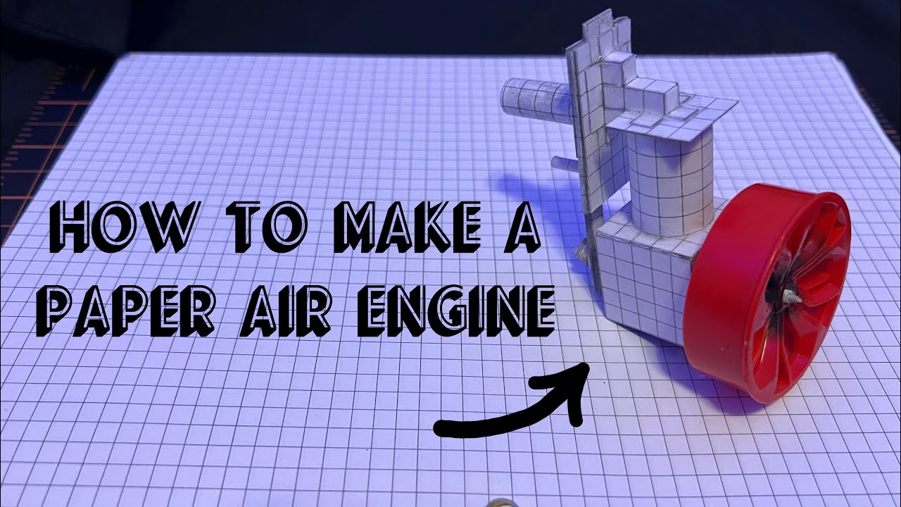 How To Make A Paper Single Cylinder Air Engine (Step-by-Step Tutorial)