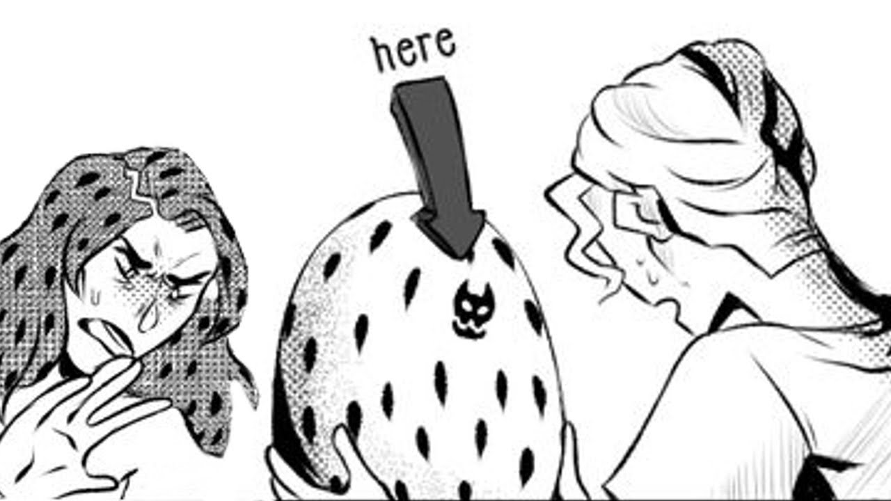 JoJo Comic Dub: Kira Lays an Egg (@haybeeden instagram) *JoJo's Bizarre Adventure*