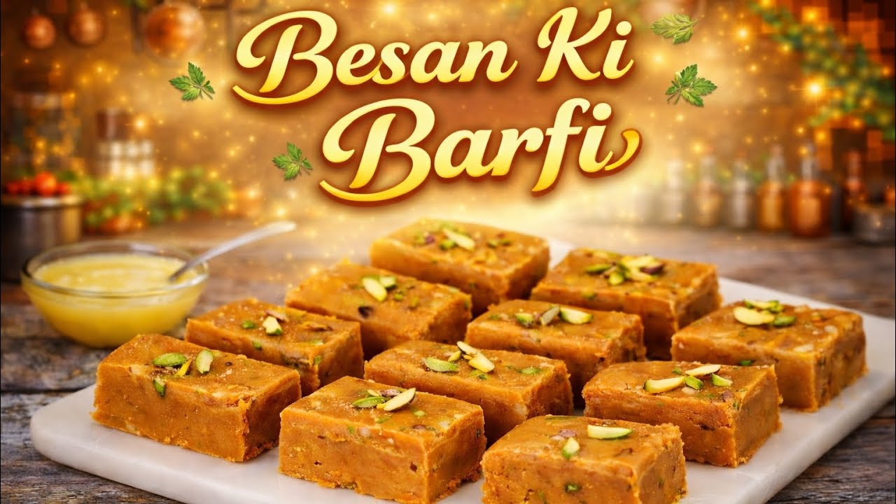 घर पर बनाएं हलवाई जैसी बेसन की बर्फ़ी | Perfect Besan Ki Barfi | Halwai Style Indian Sweet