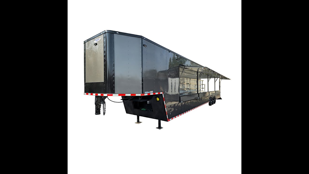 Concession Trailer 8.5' X 53' Gooseneck Mobile Marketing and Fireworks Trailer ( 85530noapp-1 )