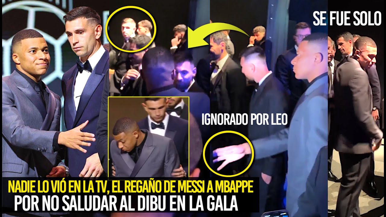 MIRA EL REGAÑO DE MESSI A MBAPPE POR IGNORAR AL DIBU NO LO SALUDÓ ¿QUÉ PASÓ AL FINAL?