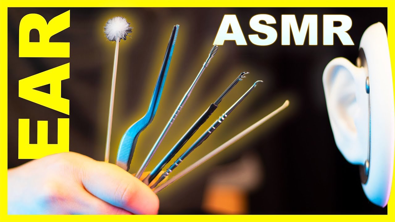 ASMR Ear Cleaning Ear to Ear (No Talking) 1 hour