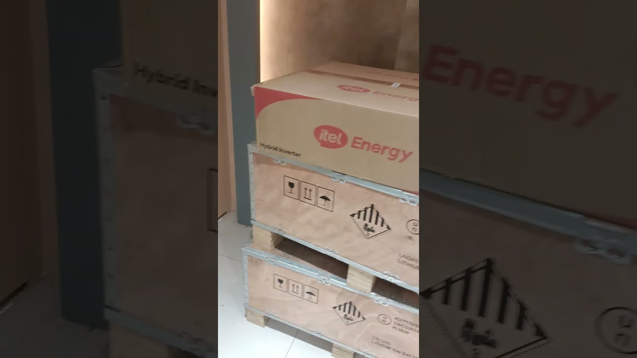 Unboxing New Itel energy setup 12 kw inverter plus 16.5 x2 batteries 33kw powerbank