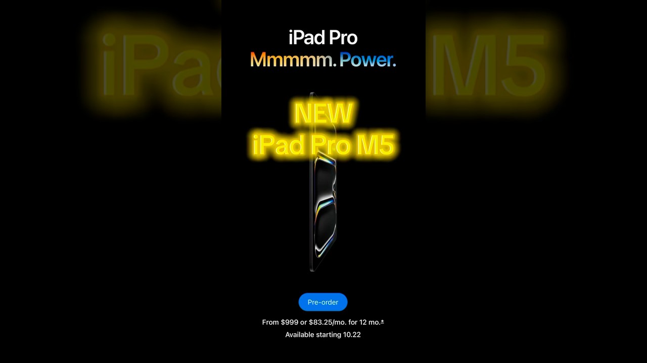 جيل جديد من المعالجات في iPad Pro M5 #apple #ipadpro #ipadprom5