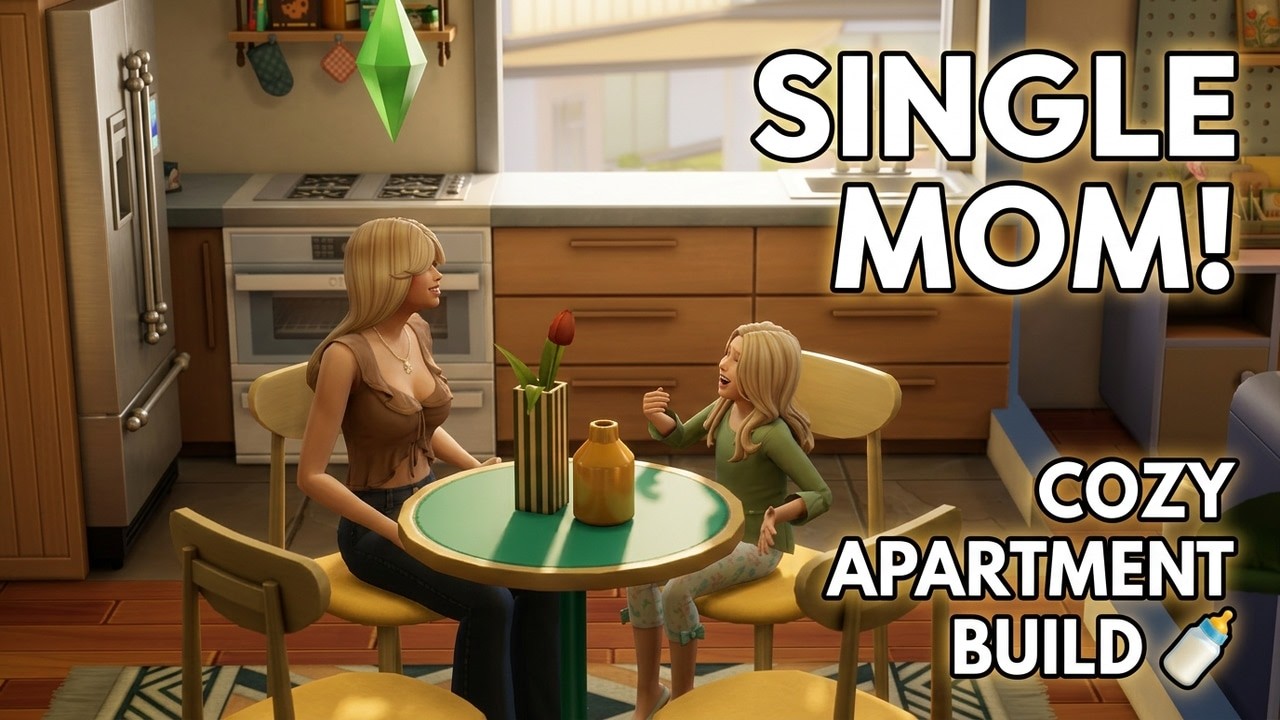 Single Mom Apartment 🍼 The Sims 4 | Speed Build