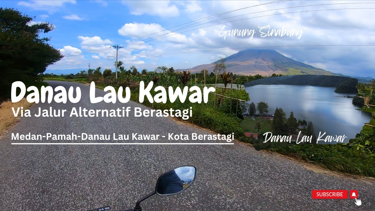 Jalan Menuju Danau Lau Kawar Berastagi - Jalur Alternatif Medan Berastagi Dgn Pemandangan Sinabung