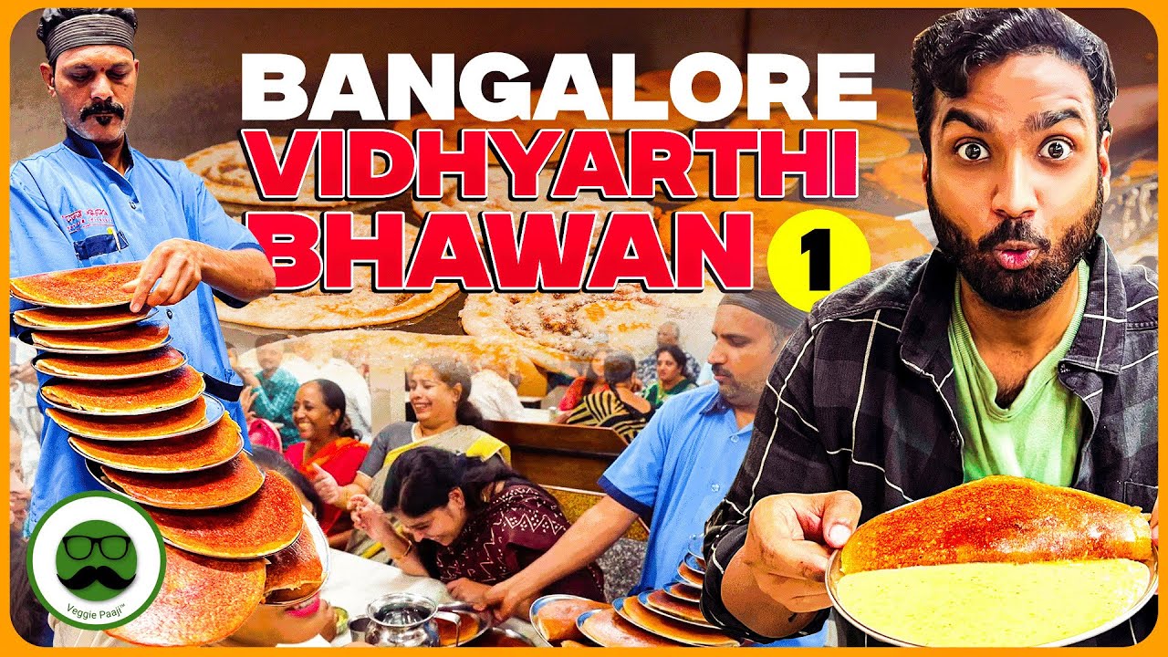 Iconic Best Dosa in Bangalore at Vidyarthi Bhavan | Veggie Paaji Bangalore EP 1