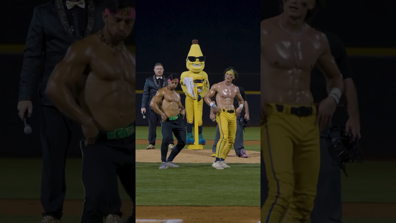Banana Ball Weigh ins are BACK #savannahbananas#partyanimals#bananaball#dance