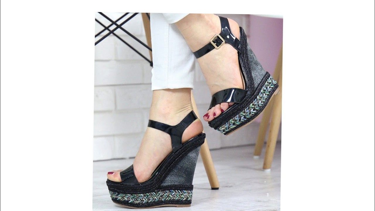 Most Stunning collection of platform wedge heel sandals for ladies 