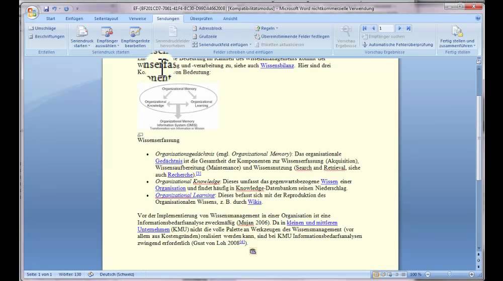MS-Word in EaseFlow