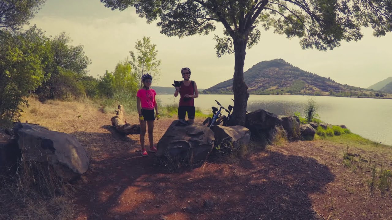 Lac du SALAGOU 2018 Circuit N°1 Balade en VTT