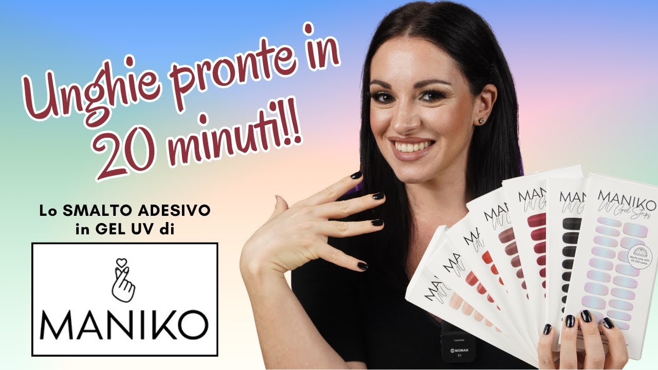 UNGHIE con GEL in 20 MINUTI!!! - STRISCE di GEL UV di MANIKO NAILS - SMALTO ADESIVO!!!