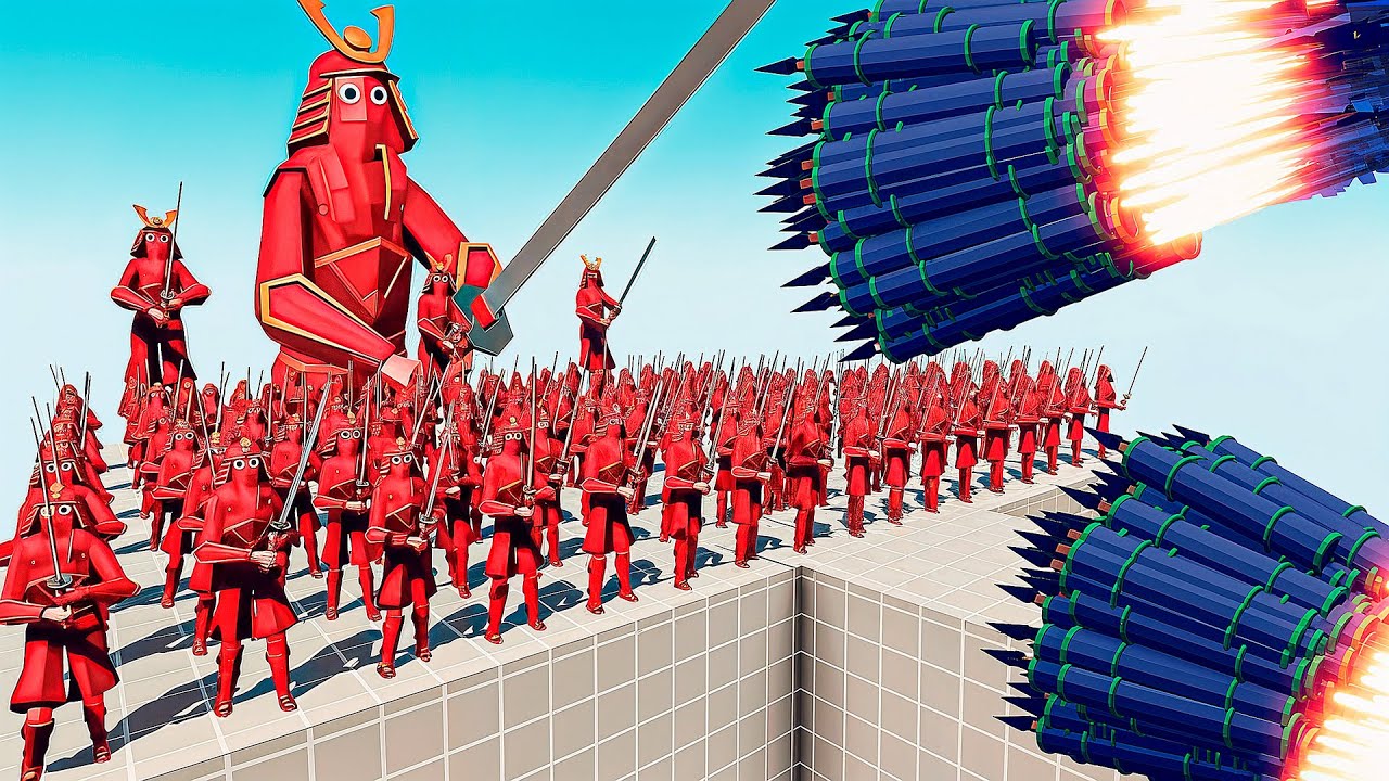 100x SAMURAI + 3x GIANT vs EVERY GOD - Totally Accurate Battle Simulator TABS