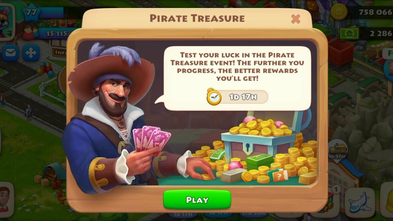 Township pirate treasure event gameplay