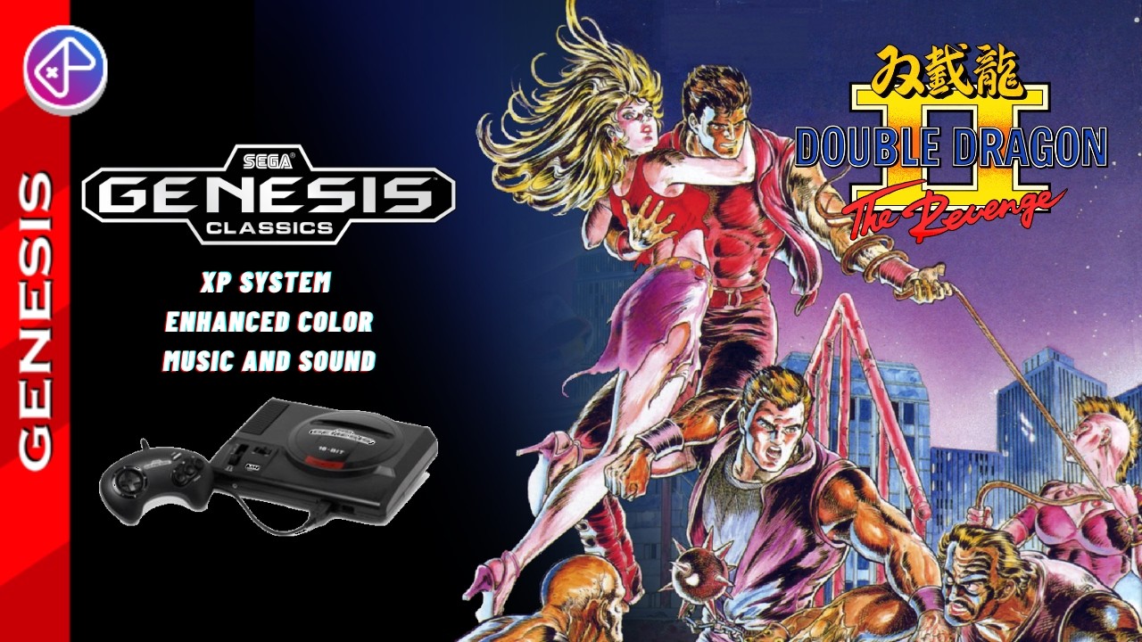 Double Dragon (XP System) (Enhacned Color) (Music And Sound) (Genesis) (Lobngplay) (2024)