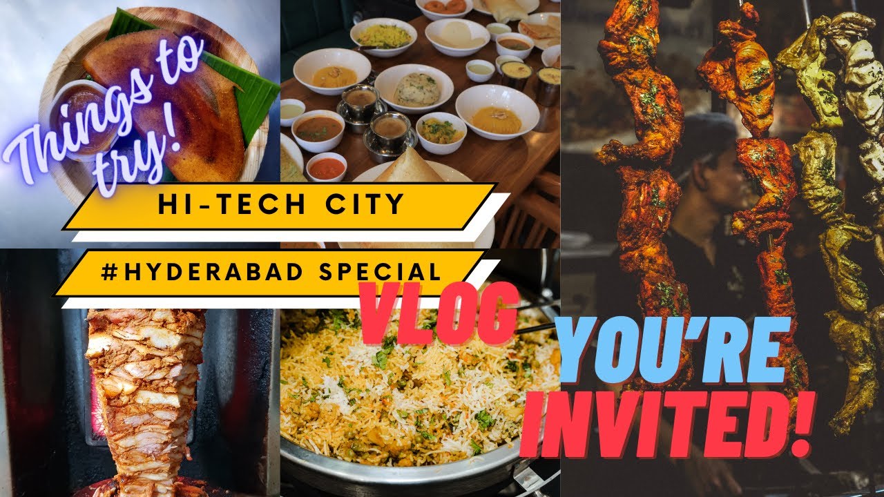 Hyderabad special | HI TECH CITY Food Vlog |  Biryani, Dosa, Shawarma & More