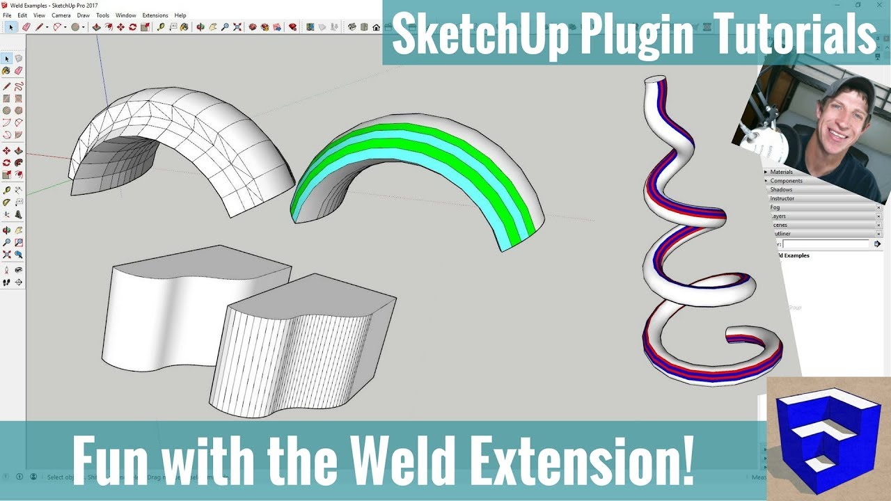 Моделирование с помощью расширения Weld Extension в SketchUp — Учебные пособия по расширению Sket...