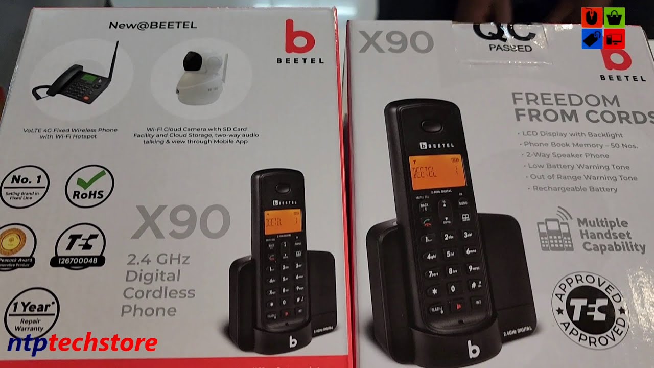 Beetel X90 Caller ID Cordless Landline Phone - Rs 1775 #ntptechstore