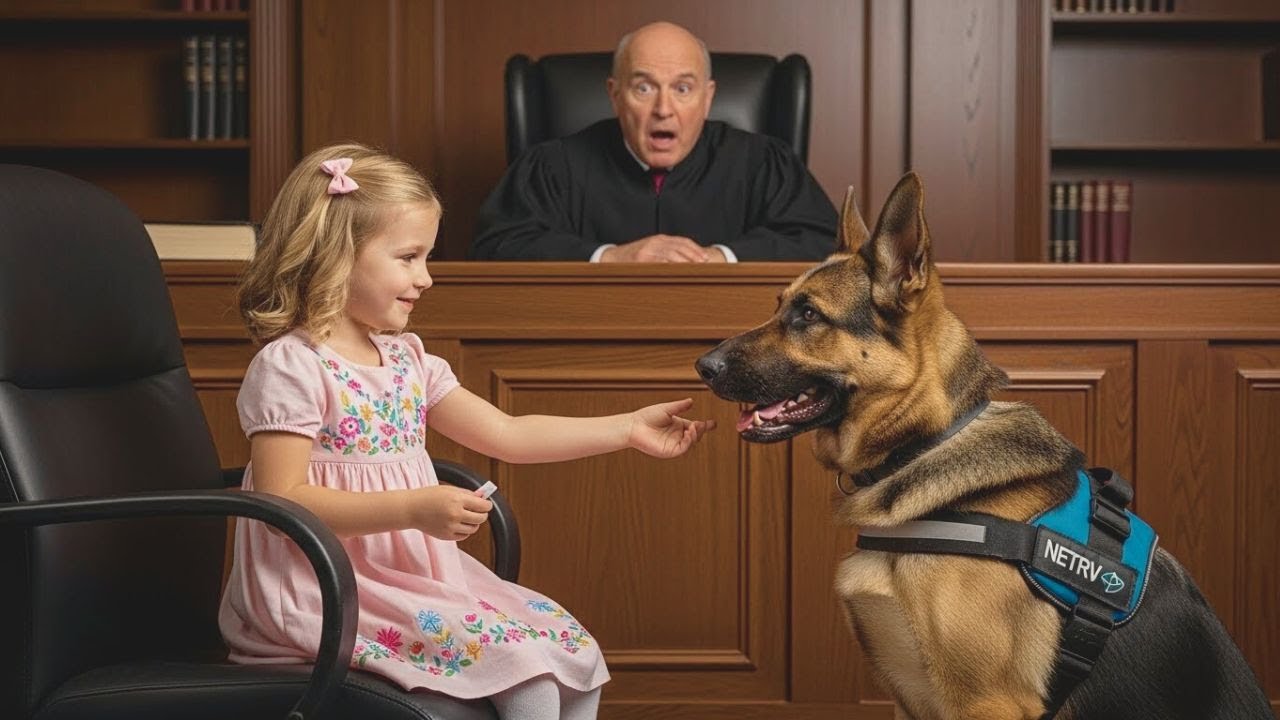 Mädchen gibt heimliches Zeichen an Polizeihund – und der Richter stoppt den Prozess SOFORT!