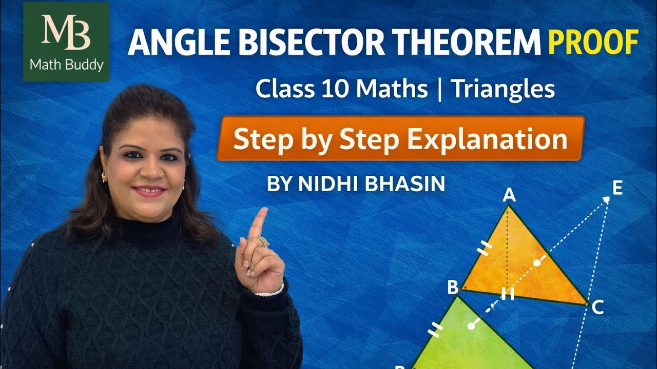 Angle Bisector Theorem Proof | Class 10 Maths | Triangles ,#nbmathbuddy