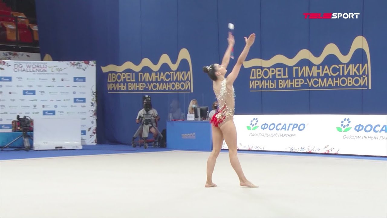 Лала Крамаренко. Международный Кубок вызова 2021 по художественной гимнастике. Булавы, лента