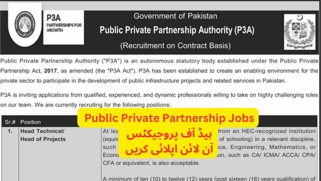P3A Jobs 2026 | Public Private Partnership Authority Jobs | Project Management Jobs | Apply Online