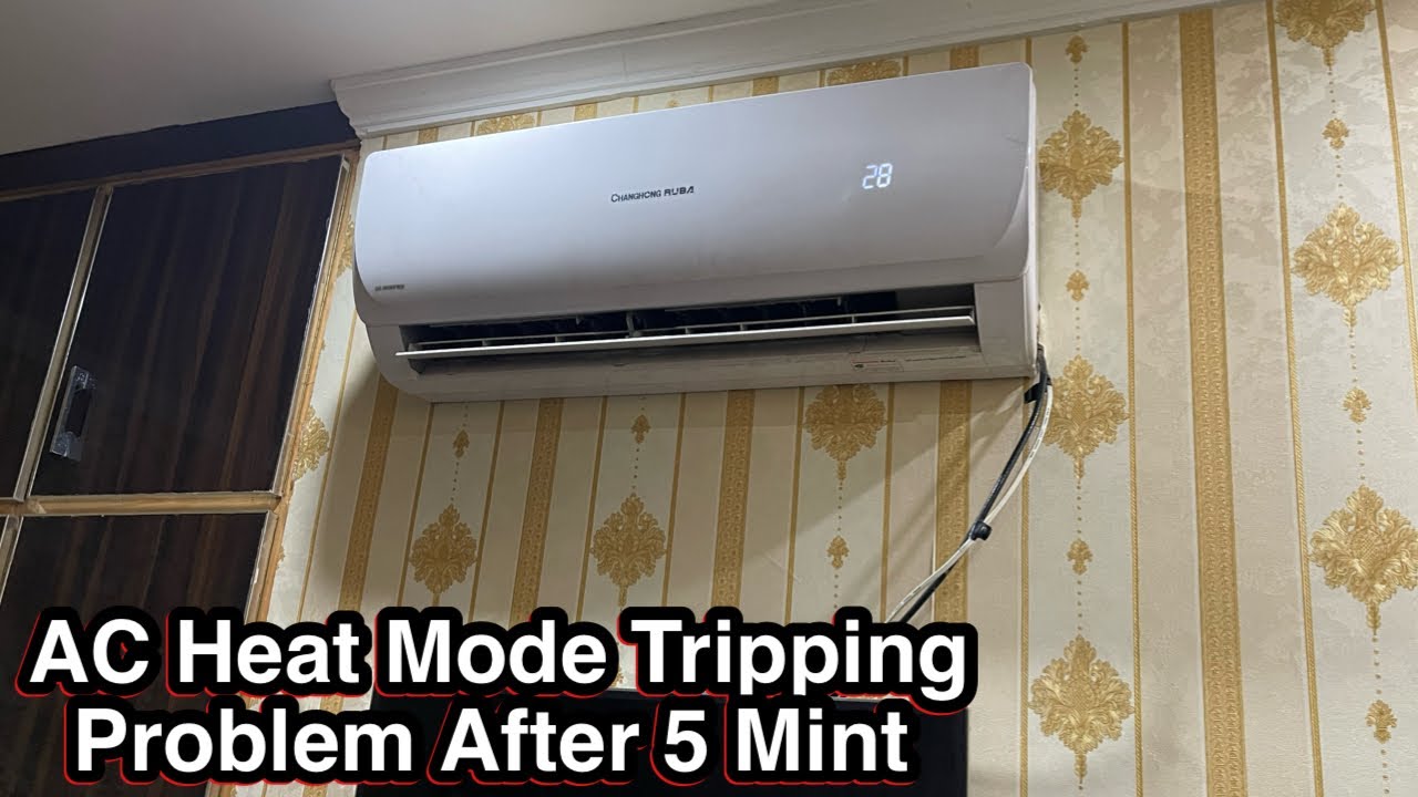 Inverter AC Tripping ON Heat mode after 5 minutes | AC heating mode not working solve fault