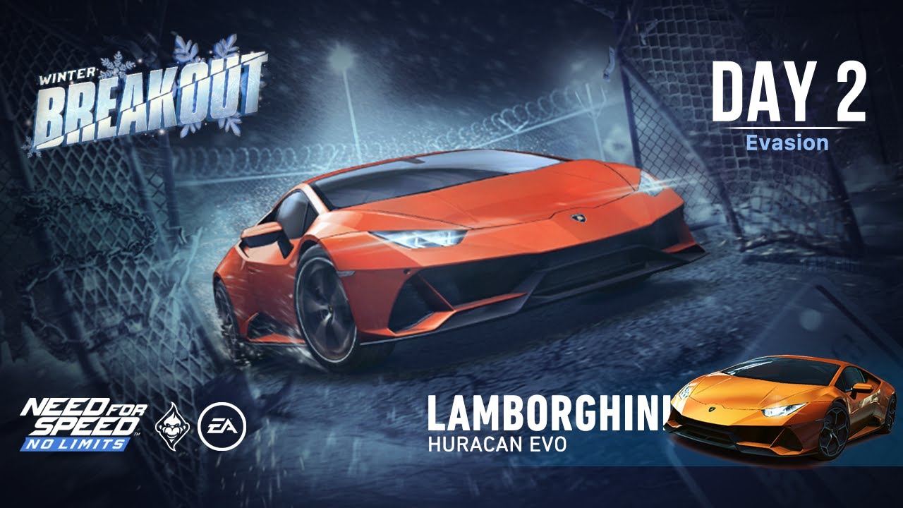 Need For Speed: No Limits | 2019 Lamborghini Huracan Evo (Winter Breakout - Day 2 | Evasion)