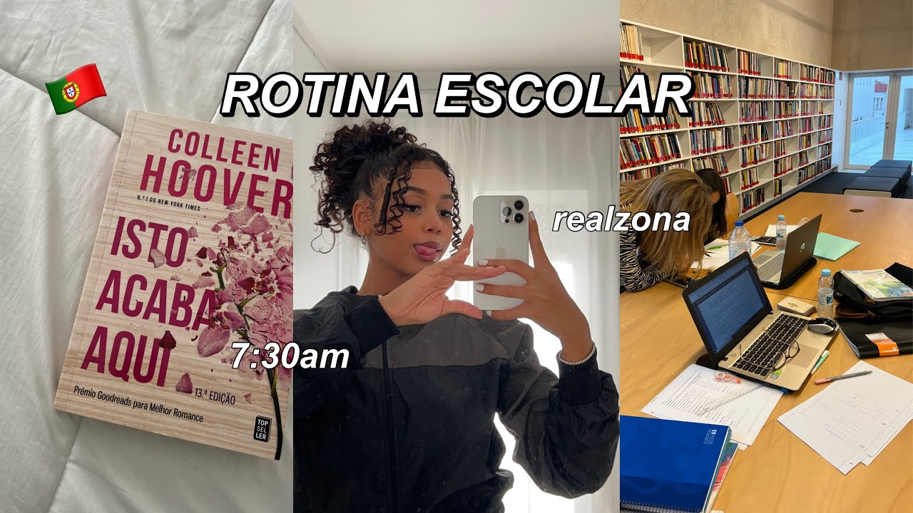 ROTINA ESCOLAR REALZONA EM PORTUGAL! 🇵🇹📚