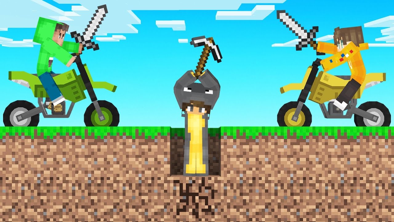 MOTORBIKE HUNTERS vs SPEEDRUNNERS! (Minecraft)