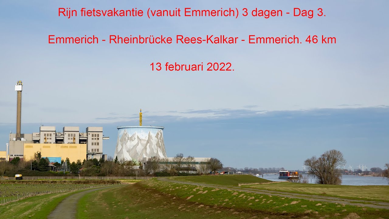 Rhine river bicycle holiday (from Emmerich) 3 days - Day 3. Emmerich - Brücke Rees - Emmerich. 46 km