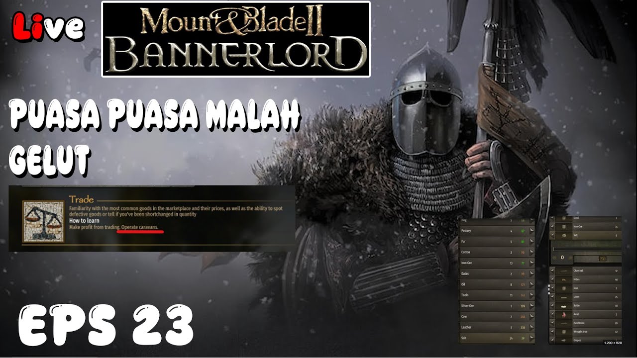 MENJADI PEDAGANG AMANAH ! MOUNT AND BLADE 2  BANNERLORD WARSAILS