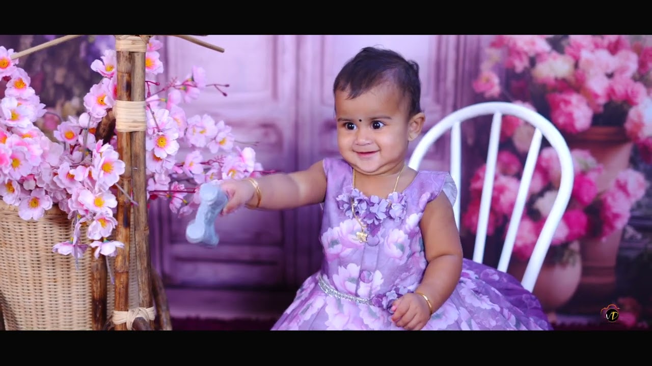 Aadhya Pre Birthday Shoot | Birthday Song | VD Photography | Cake smash