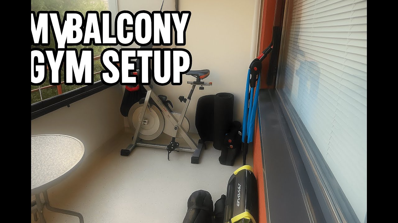 My Balcony Gym Setup | Small Space Home Workout Idea