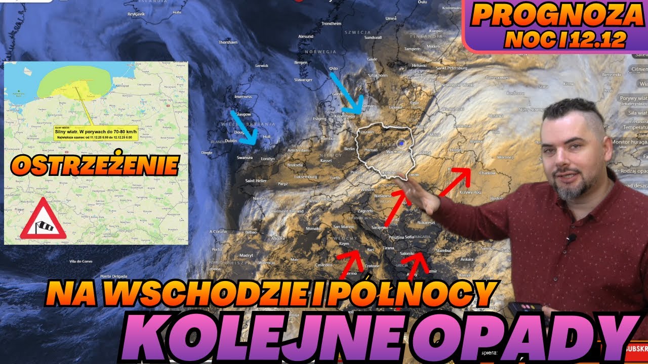 Ochłodzenie. Temperatury lokalnie poniżej zera. Opady i konwekcja. Prognoza.