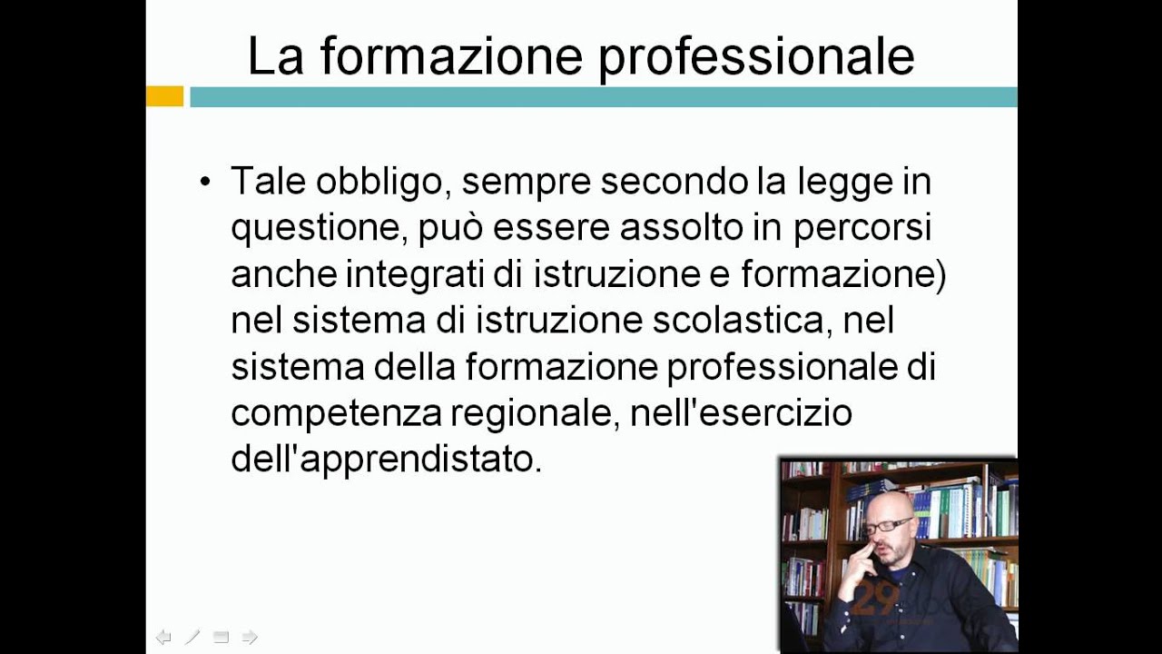 La formazione professionale - Corso per dirigenti scolastici