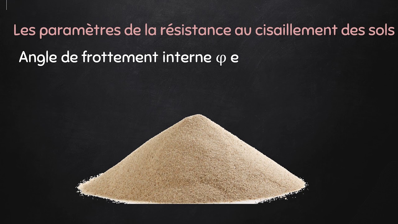 Mécanique des sols  La résistance au cisaillement des sols V2