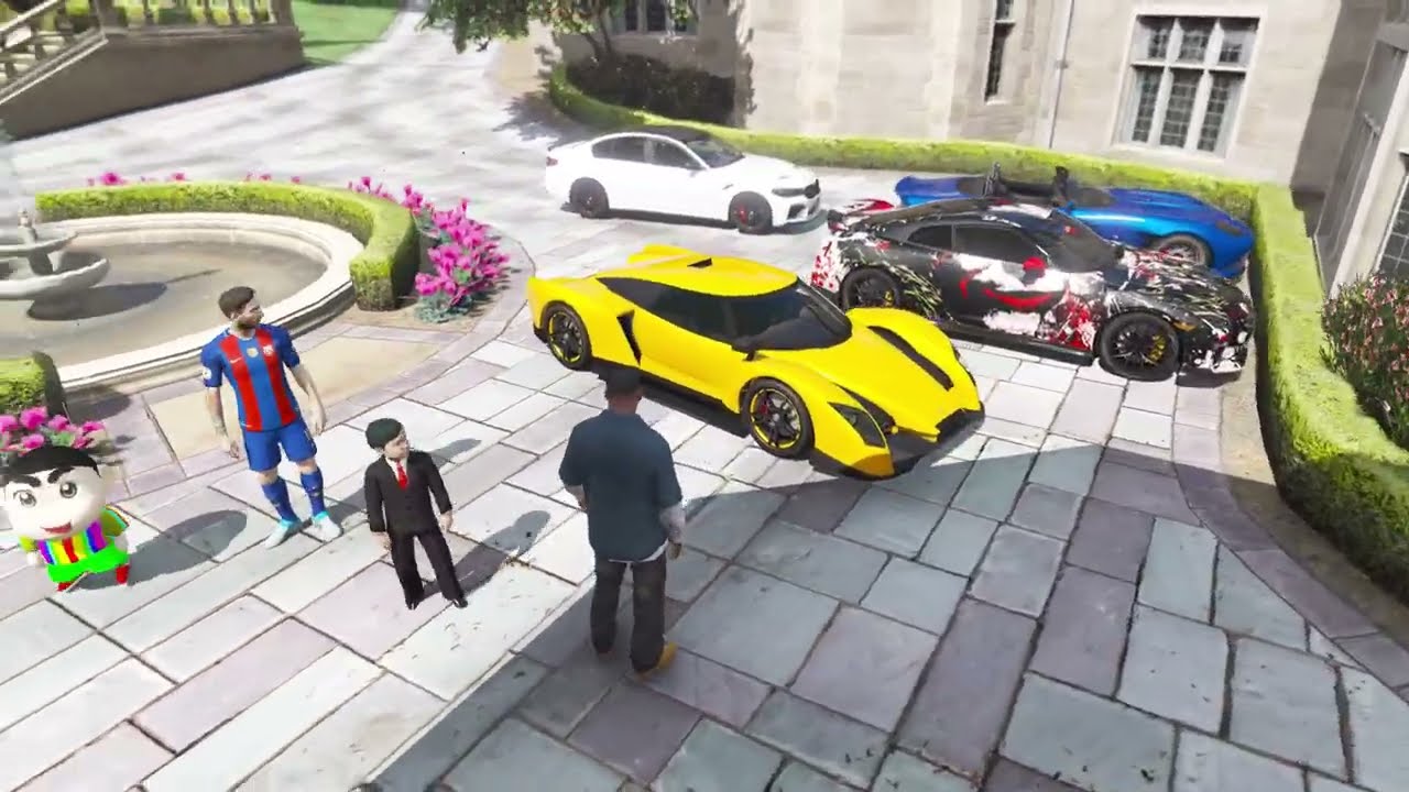 GTA 5 : FRANKLIN SHINCHAN GOING TO MESSI HOUSE